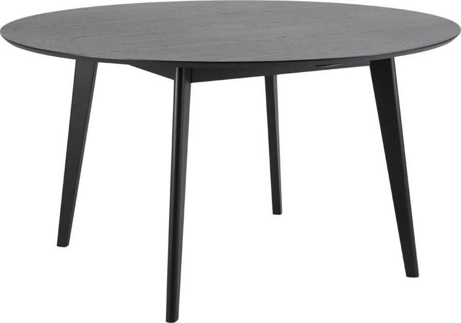 Bendt Ronde Eettafel Torkil 140cm Eikenfineer Zwart