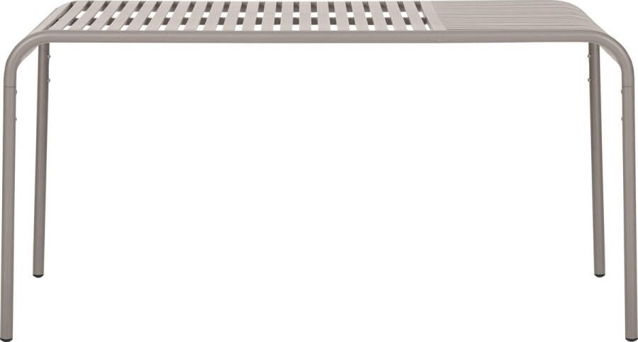 Hioshop Stella tuintafel 150 x 90 cm grijs.