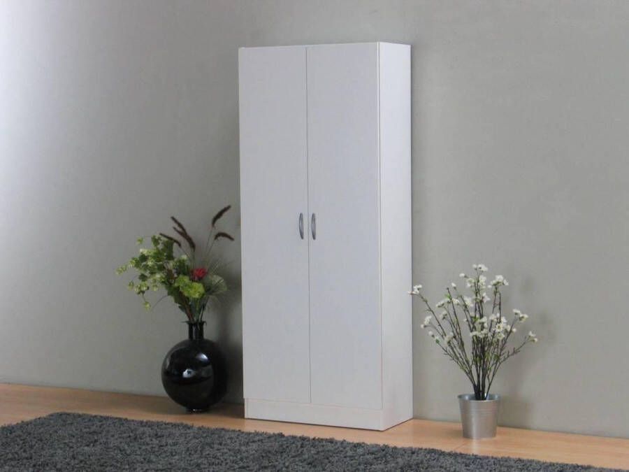 Hioshop Witte schoenenkast Fie smalle legkast