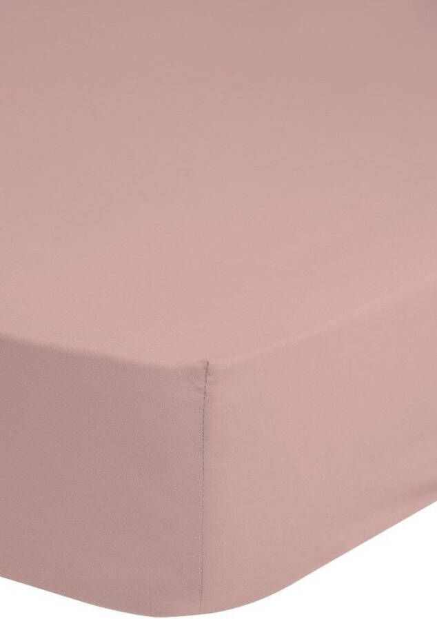 Hip 100% Katoen Satijn Hoeslaken Tweepersoons (140x200 cm) Roze