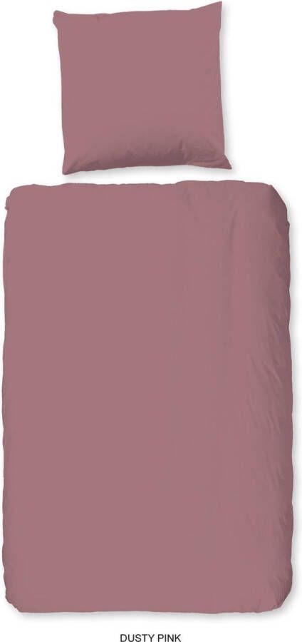 Hip Bettbezug (Deutsche Version) 135x200+1-80x80 katoen-satijn dusty pink