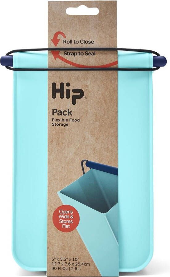 Hip Pack Medium Herbruikbare Lunchzak Siliconen Polypropyleen Blauw