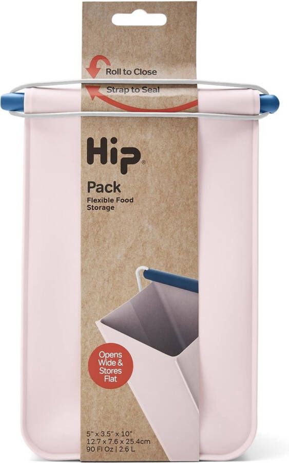 Hip Pack Medium Herbruikbare Lunchzak Siliconen Polypropyleen Roze