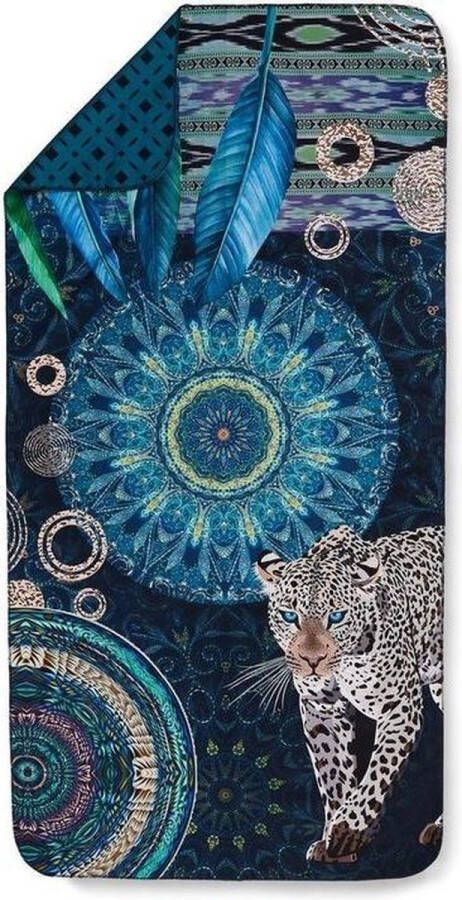 Hip Sporthanddoek Imena Microvezel 50x100 Sneldrogend Reis Sport Omkeerbaar Petrol (1 stuk)