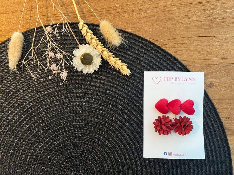 HipByLynn Haarspeldjes Julia Haarklem Alligator speldjes Haarspeldjes kind Voordeelset Haarspeldje Kind Kinderaccessoires Hartje Bloem