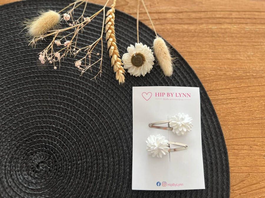 HipByLynn Haarspeldjes Noor Haarklem Klik klak Speldjes Haarspeldjes kind Bloem Voordeelset Haaraccessoires Kinderaccessoires