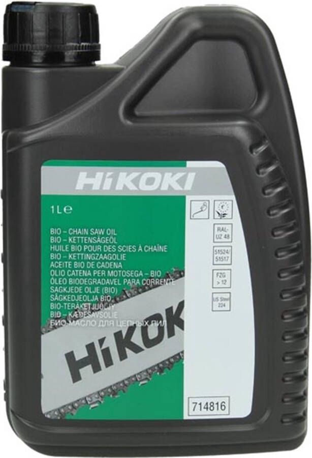 HiKOKI Kettingzaagolie 1.0l 714816 Bio