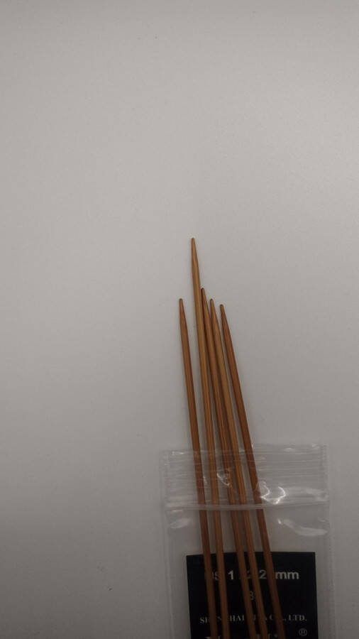 HiyaHiya bamboe dubbelpuntige breinaalden 8 (20cm) 2.25 (US1)