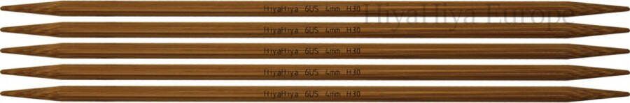 HiyaHiya bamboe dubbelpuntige breinaalden 8 (20cm) 2.75mm (US 2)