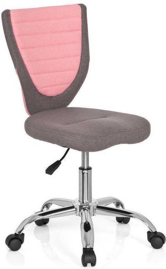 Hjh office Kiddy Comfort Bureaustoel Stof Grijs roze