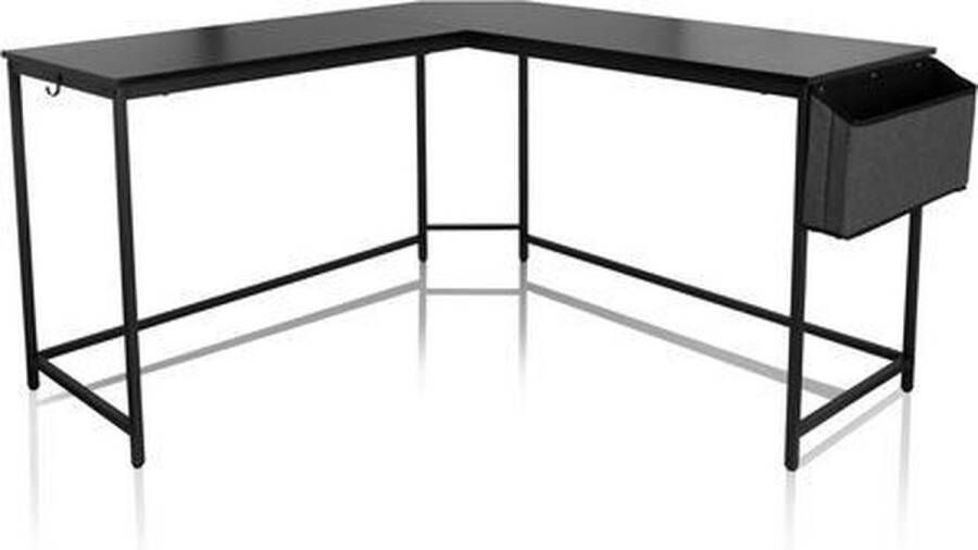 Hjh office WORKSPACE L 135x135 Hoekbureau Zwart