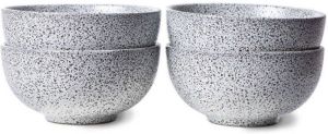 HKliving gradient ceramics: schaal cream (set van 4)