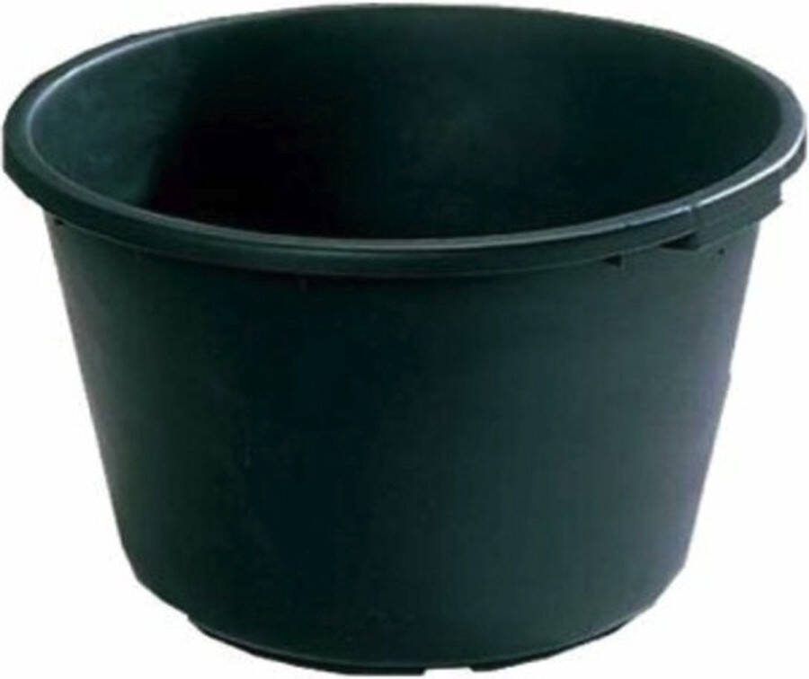 HL Agenturen HL 90 Liter Speciebak Kuip Speciekuip Boomkuip Metselkuip Cementbak Vijverbak Voerbak Rond- Ronde bak Kunststof Zwart 90 liter Ø 65 H 38 cm