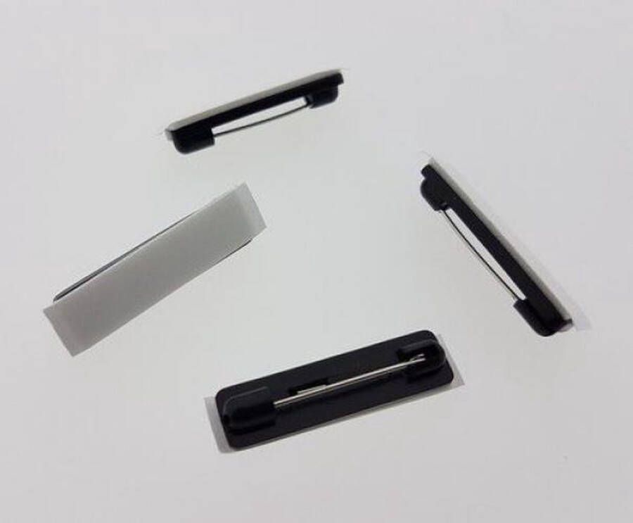 Hobby & Crafting Fun Broche pen met dubbelzijdig klevend plakband zwart 32mm 4stuks
