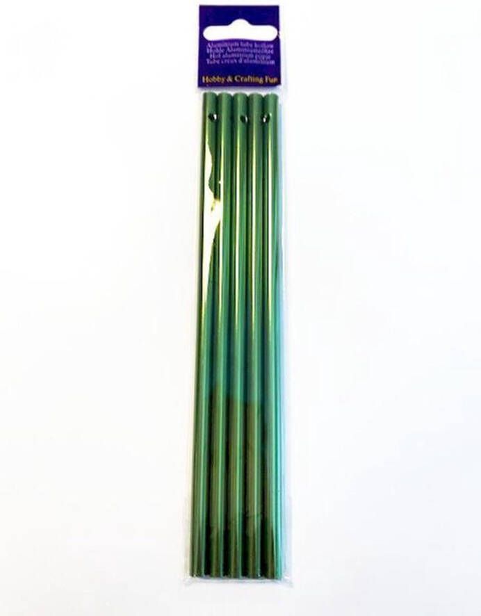 Hobby & Crafting Fun Windgong Tubes DIY Groen Aluminium 6mm x 17cm 20 Tubes