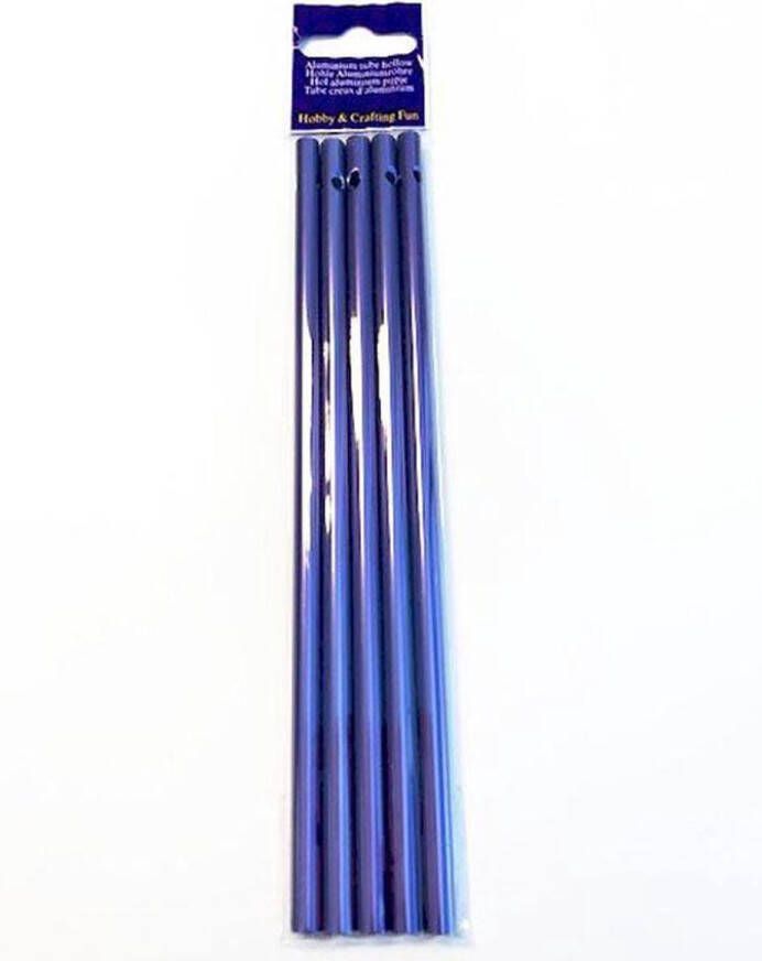 Hobby & Crafting Fun Windgong Tubes DIY Paars Aluminium 6mm x 17cm 20 Tubes