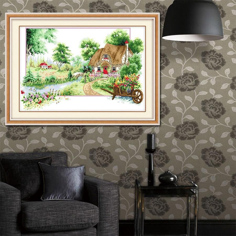 Hobby Naald & Draad Borduurpakket woning Zomer