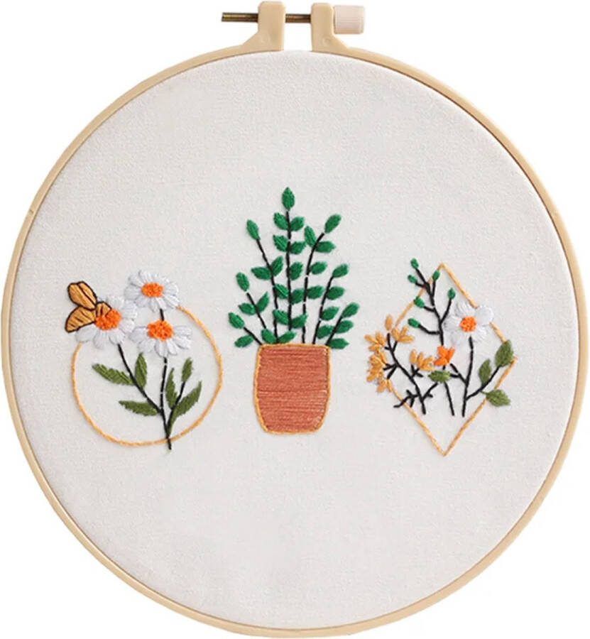 Hobby Naald & Draad Borduurring Plant Bloem & Bij