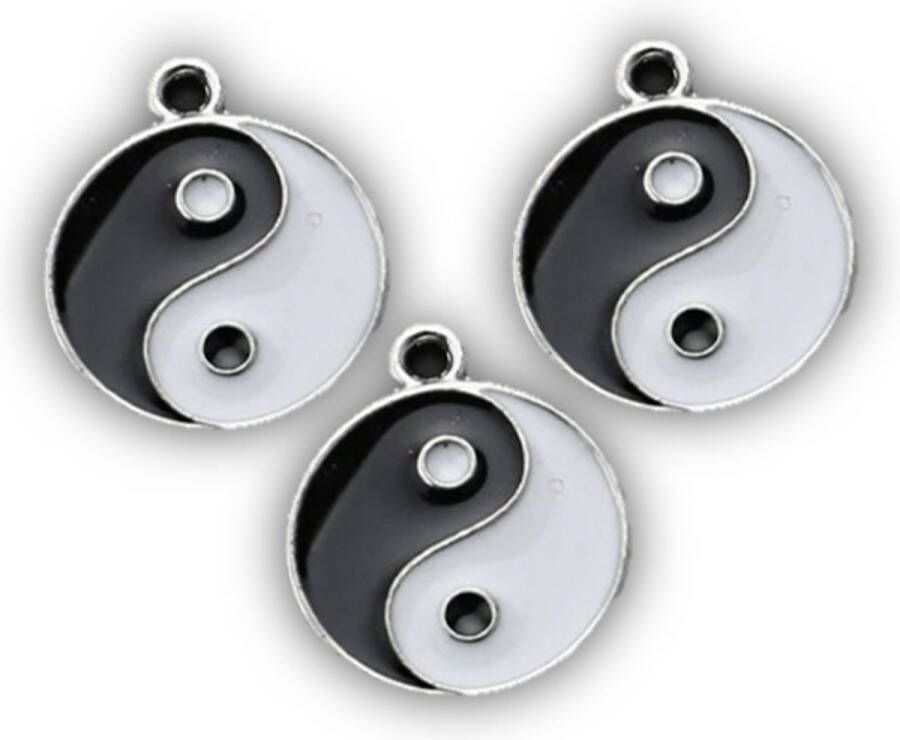 Hobby Yin Yang hangers 3stuks Hanger kralen Bedeltjes yin-yang BE 763