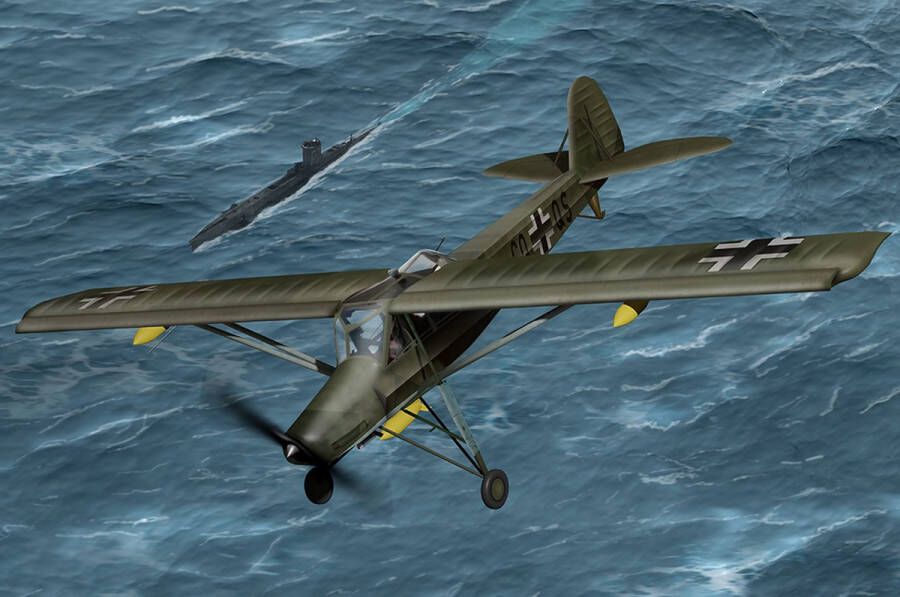 Hobbyboss 1:35 80184 Fieseler Fi-156U Storch Propeller Vliegtuig Plastic Modelbouwpakket