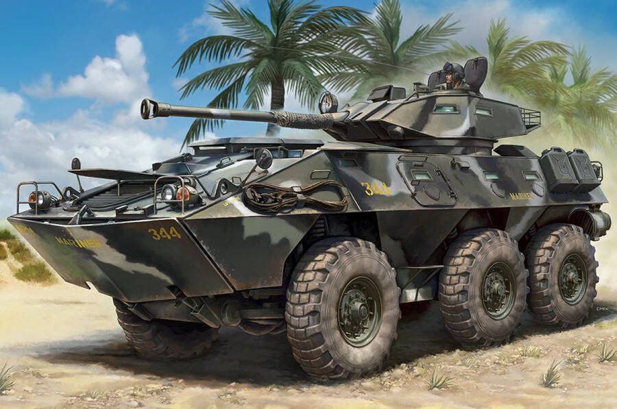 Hobbyboss 1:35 84573 LAV-300 V300 90mm Cockerill Gun Militair Voertuig Plastic Modelbouwpakket