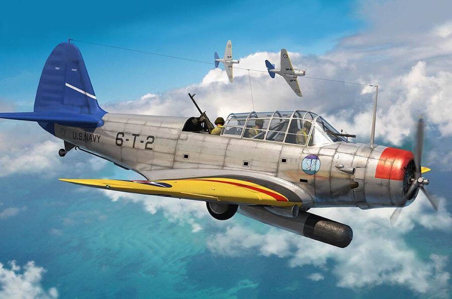 Hobbyboss 1:48 81783 TBD-1 Devastator Plane Plastic Modelbouwpakket