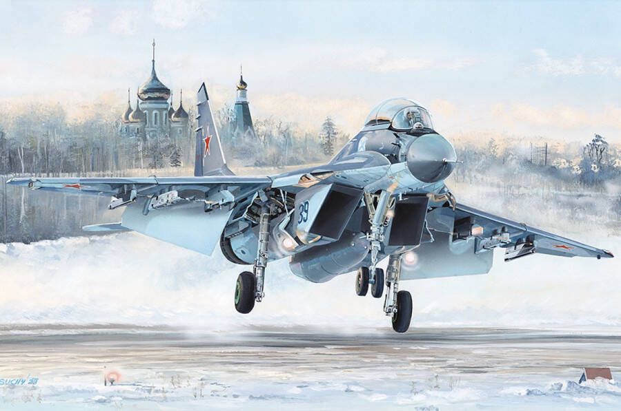 Hobbyboss 1:48 81786 Russian MiG-29K Plane Plastic Modelbouwpakket