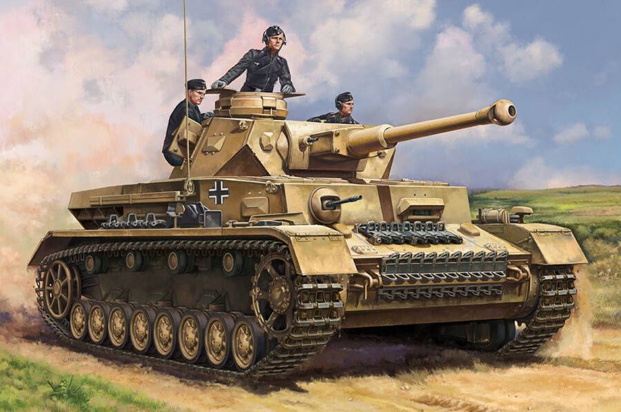 Hobbyboss 1:48 84840 German Pzkpfw IV Ausf.F2 Medium Tank Plastic Modelbouwpakket