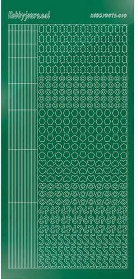 Card Deco Hobbydots sticker Mirror Green