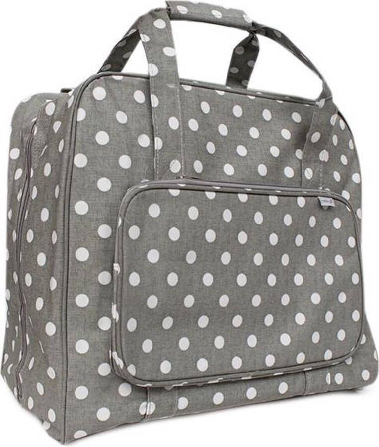 Hobbygift Hobby Gift Naaimachine Tas Grey Linen Polka Dot