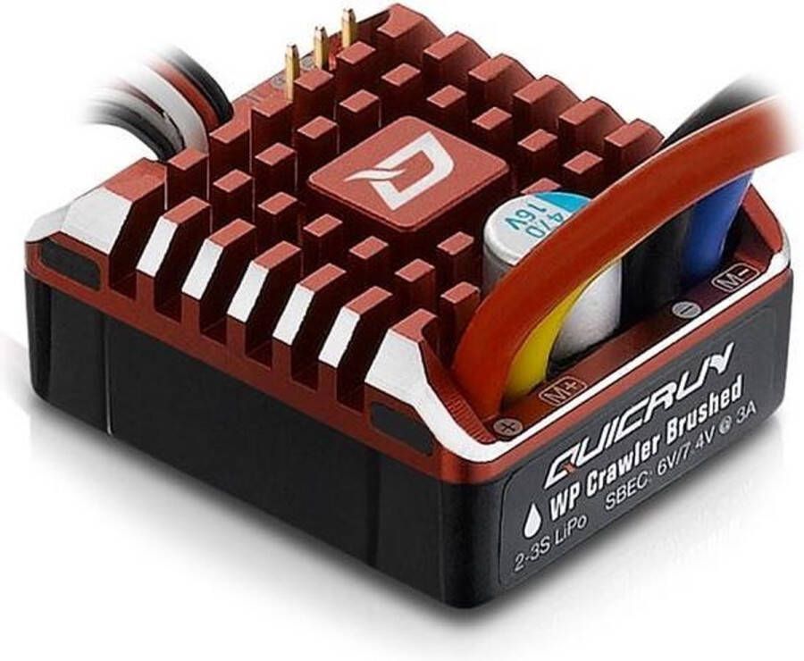 HobbyWing QuicRun WP1080 Crawler 80 A Brushed rijregelaar voor RC auto Belastbaarheid (max.): 400 A