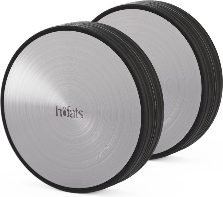 Höfats Fire Kitchen Wiel voor Buitenkeuken Set van 2 Stuks Glas Zilver