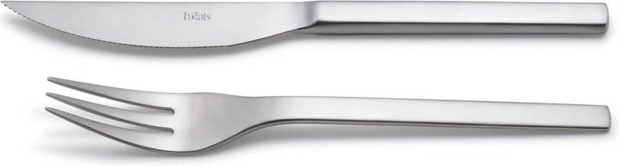 Höfats Tools Bestekset Steak Set van 8 Stuks Roestvast Staal Zilver