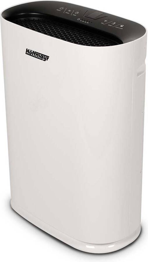 Höffmayr Home plus luchtreiniger ozon vrij H14 HEPA filter CADR 300 voor 75M² met WiFi werkt tegen allergieën hooikoorts air purifier luchtzuiveraar huisstofmijt