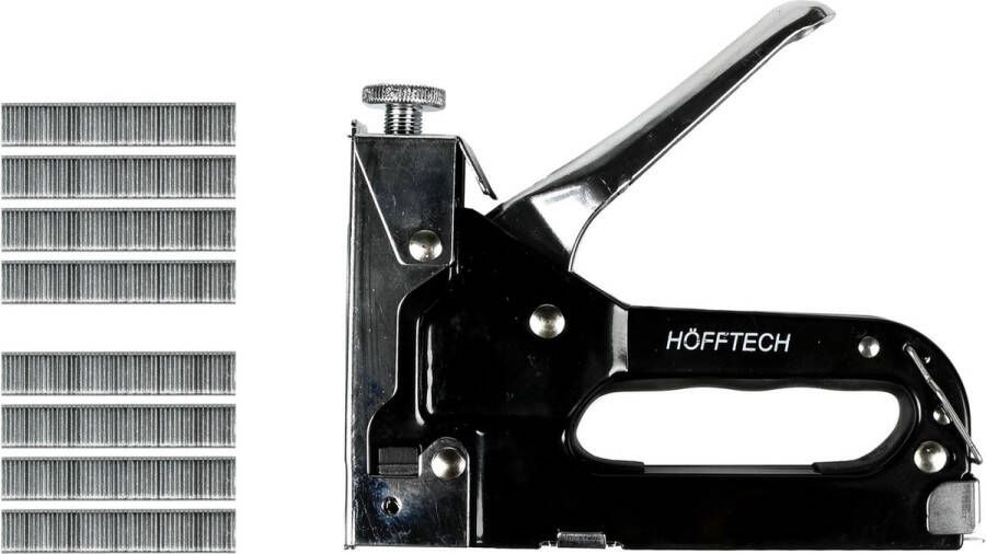 Hofftech Handtacker met 200 Nieten 8 mm. 400 nieten van 12 mm. Niet pistool.