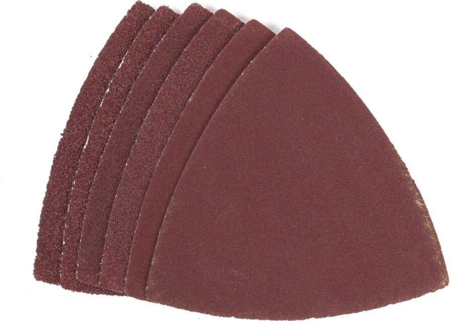 Hofftech Multitool schuurpapier driehoekig houtbewerking 80 mm 6 stuks