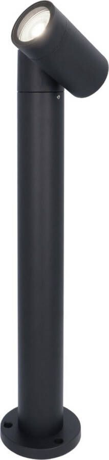 HOFTRONIC Amy LED sokkellamp 6000K daglicht wit GU10 45 cm Padverlichting Tuinspot Voor buiten Dimbaar Kantelbaar Zwart