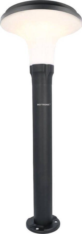 HOFTRONIC Layton LED Solar sokkellamp 4.5 Watt 3000K Warm wit (sfeervol) IP65 waterdicht Tot 12 uur brandtijd Monokristal zonnepaneel Geschikt als padverlichting buitenlamp