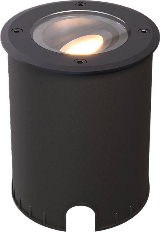 HOFTRONIC Lilly LED Grondspot XL kantelbaar en draaibaar- GU10 4 5W 345 Lumen 2700K Warm wit IP67 Waterdicht Overrijdbaar Tuinspot Geschikt voor tuin oprit en pad Boomspot
