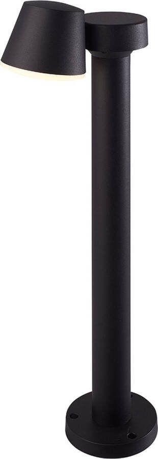 HOFTRONIC Memphis kantelbare LED sokkellamp 50cm 3000K warm wit 6 Watt Padverlichting IP54 voor binnen en buiten Moderne tuinsokkel Zwart