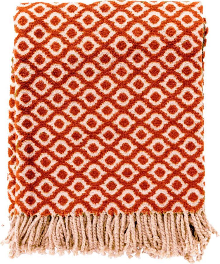 Hoii ISABELLA | Plaid | 150x200 cm Potters Clay | Oranje | Uni |