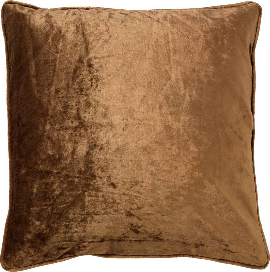 Hoii Sierkussen CHLOE | 50x50 cm Tobacco Brown | Bruin | | Inclusief GRS verenvulling