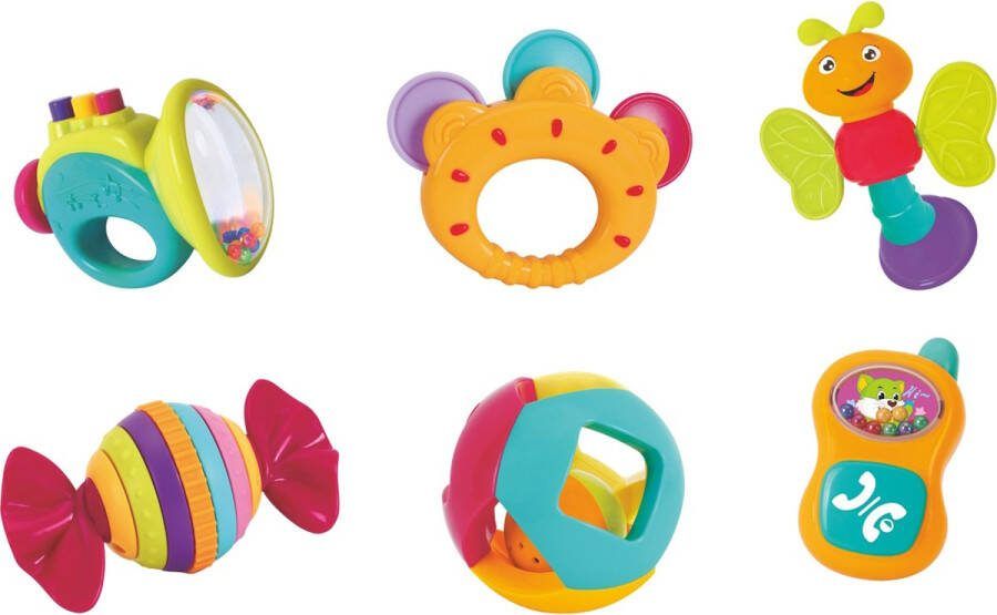 Hola Toys Rocking Rattles 6 stuks Rammelaar Set 939A