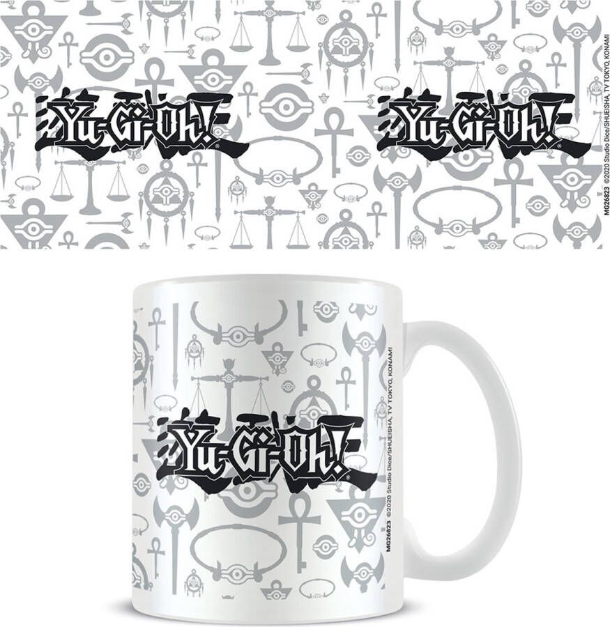 Hole in the Wall Yu-Gi-Oh! Logo Black&White Mug