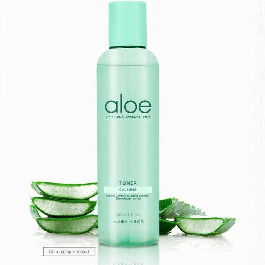 Holika Aloe Soothing Essence 98% Toner Calming kojący tonik aloesowy 250ml