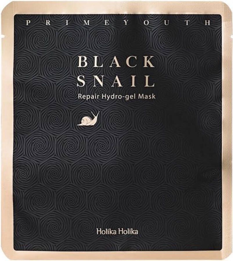 Holika Prime Youth Black Snail Repair Hydro-Gel Mask Hydrogel Mask From Slime Snail 25G