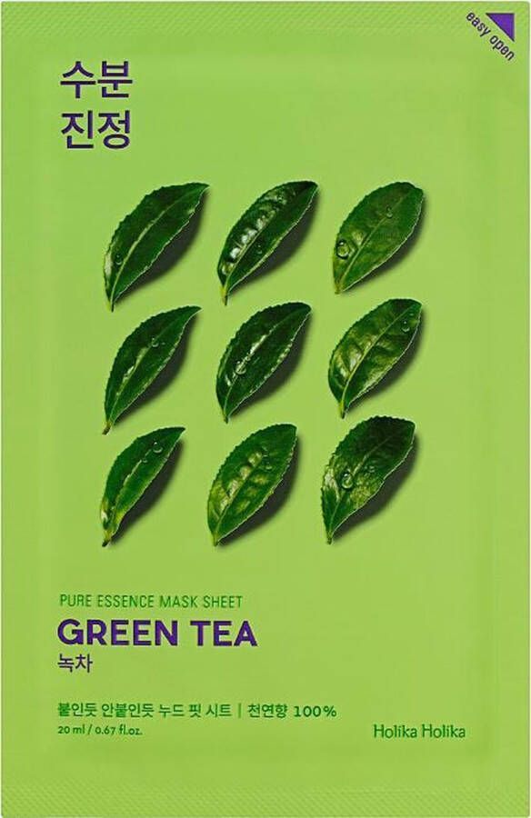 Holika Pure Essence Mask Sheet Green Tea gezichtsmasker 20 ml