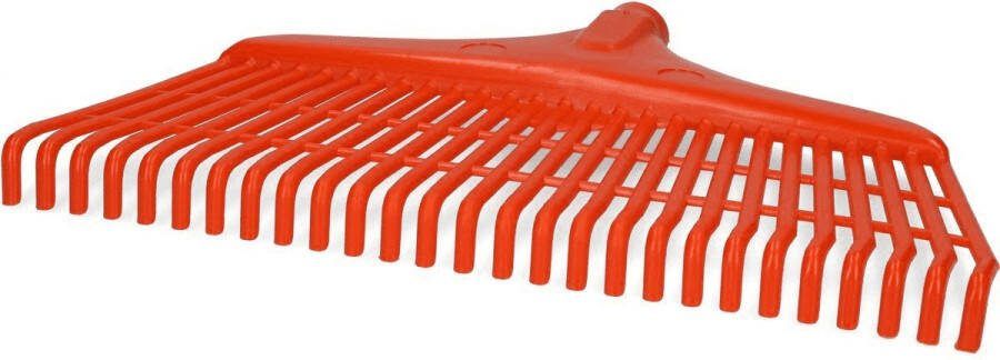 Holland Animal Care Excellent Blad- Tuin- en Gazon hark 40 CM Handhark Grashark Hark zonder steel 27 tanden Rood