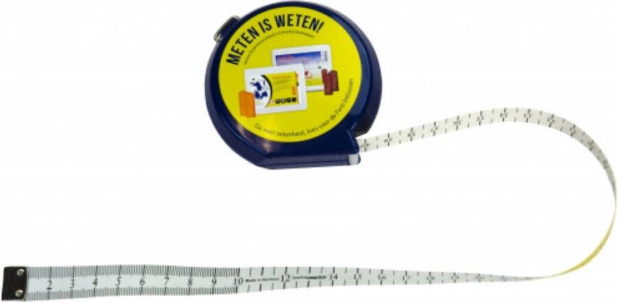 Holland Animal Care Excellent Vee Meetlint Maat meet lint Rolmaat voor rundvee Meetrol landmeter 2 5 meter Blauw 255cm