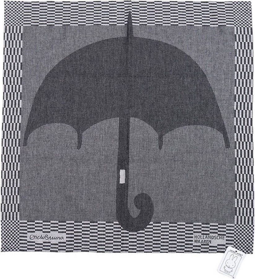 Hollandsche Waaren Dick Bruna Theedoek De Paraplu Zwart Wit Vintage Edition